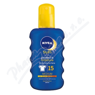 NIVEA SUN sprej na opalování OF15 200ml 80424