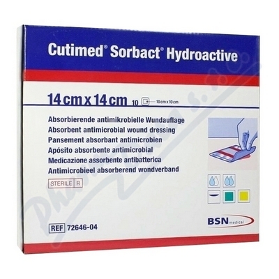 Cutimed Sorb.Hydro 14x14cm antimikr.hydro.kr.10ks