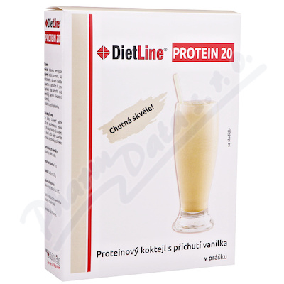 DietLine Protein 20 Koktejl Vanilka 3 sáčky