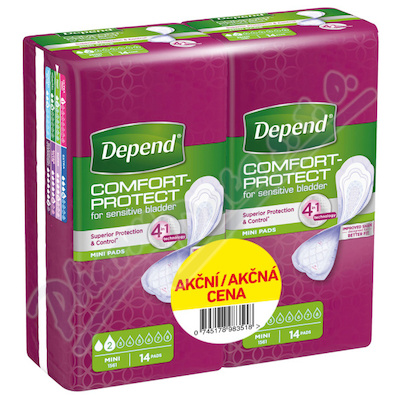 Depend Mini inkont.vložky ženy Duopack 2x14ks