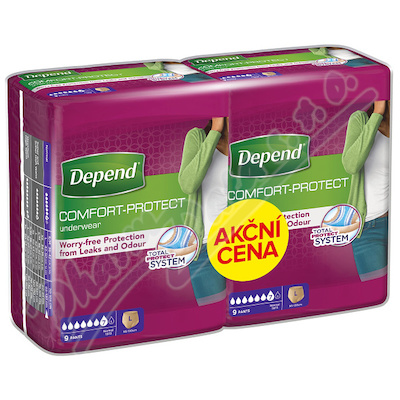 Depend Normal inkont.kalh.ženy Duopack L 2x9ks