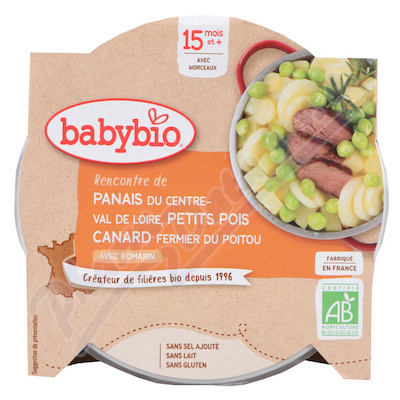 BABYBIO zelenina-farmář.kachna 15m+ 260g