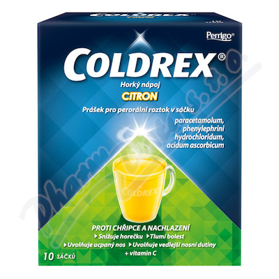 Coldrex Horký nápoj Citron 750/10/60mg scc.10 II