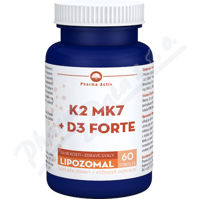 K2 MK7+D3 forte Lipozomal tob.60