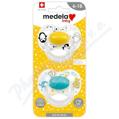 Medela baby Original dudlík mix barev 6-18m 2ks