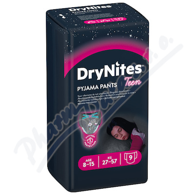 DryNites kalhotky absorb.dívky 8-15let/27-57kg/9ks