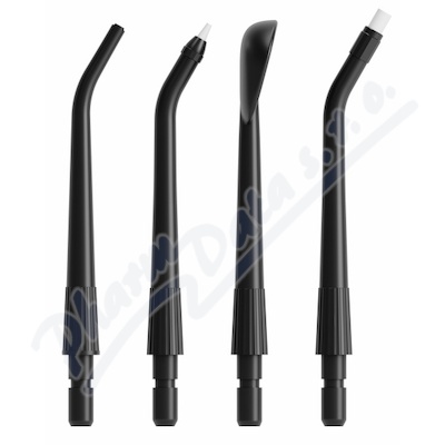 TESLA Flosser FS200 Spare Heads Black 4ks