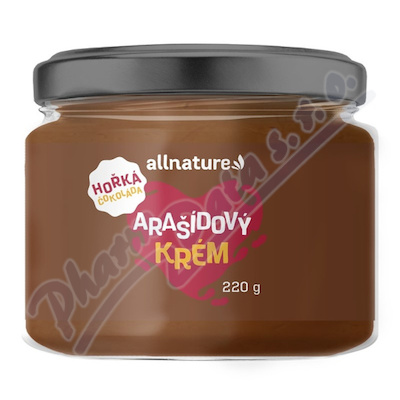 Allnature Arašídový krém hořká čokoláda 220g