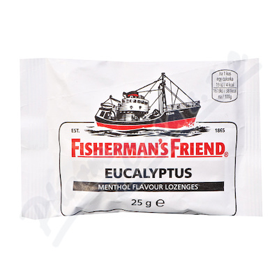 Fishermans Friend bonbóny eucalyp-menthol/bílé 25g