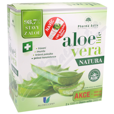 AloeVeraLife NATURA 2x1000ml + CBD balzám 100ml