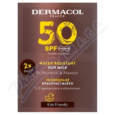 Dermacol Opalovací mléko voděodolné SPF50 2x15ml