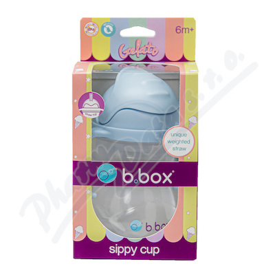 b.box Hrneček s brčkem gelato bubblegum 240ml