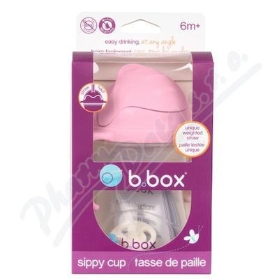 b.box Hrneček s brčkem cherry blossom 6m+ 240ml